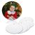 100 Pack 2.8in Round Two Sided Ceramic Sublimation Blanks Holiday Ornament, Christmas Tree Hanging with Strings