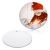 100 Pack 2.8in Round Two Sided Ceramic Sublimation Blanks Holiday Ornament, Christmas Tree Hanging with Strings
